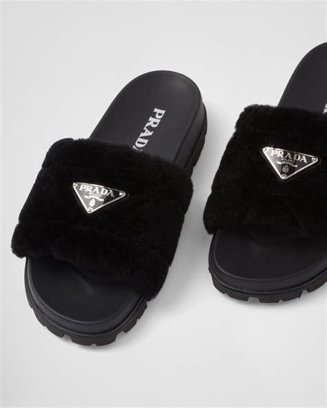 black prada slides